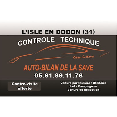 Auto-Bilan De La Save Contrôle Technique, Centre de Contrôle Technique Automobile à L'Isle-en-Dodon