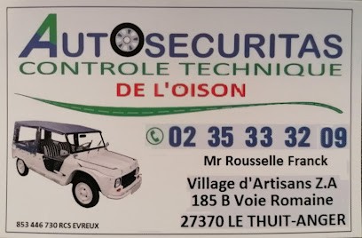 Contrôle Technique De L Oison Autosecuritas, Centre de Contrôle Technique Automobile au Thuit de l'Oison
